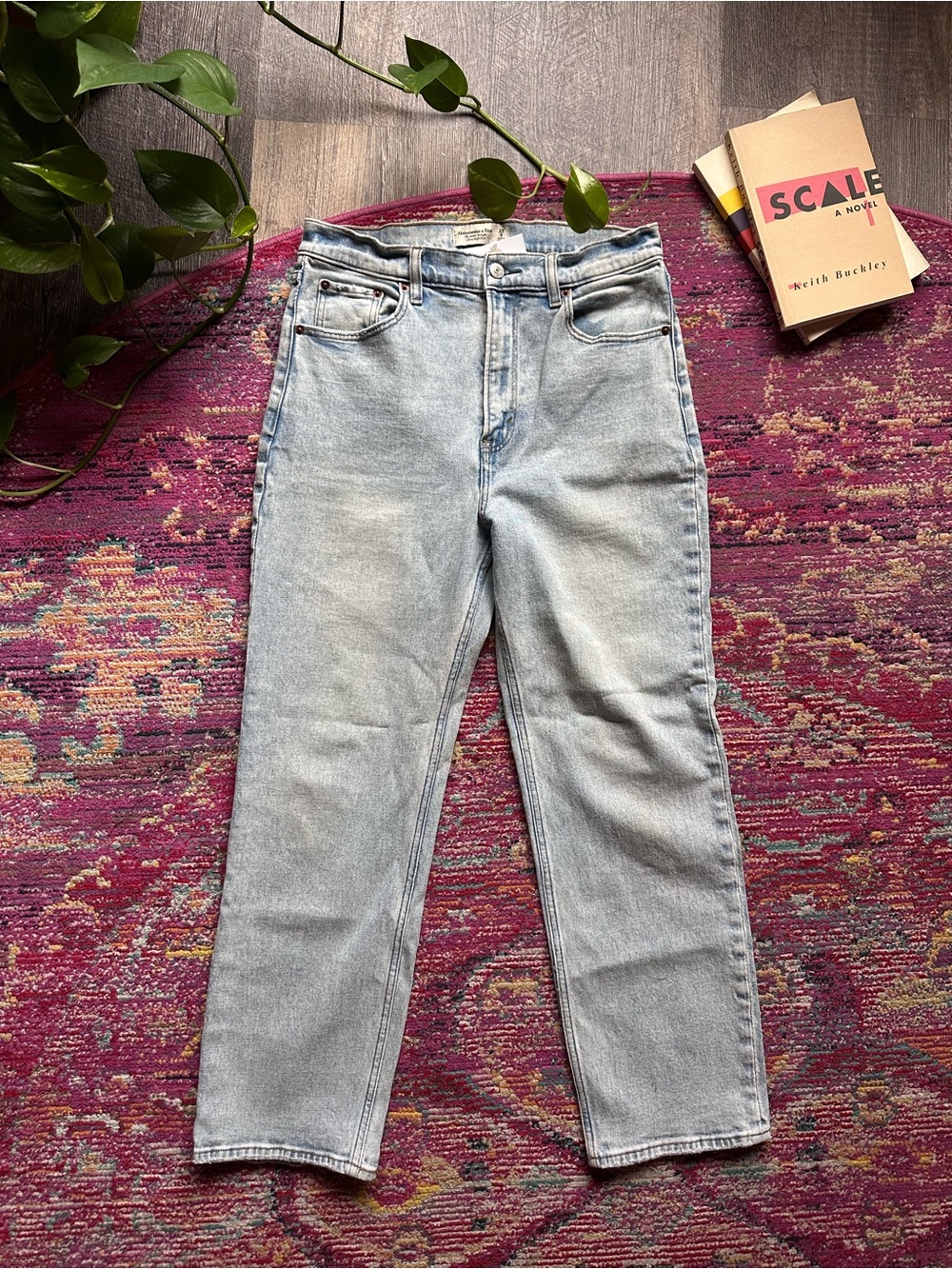 Abercrombie The Ankle Straight Ultra High Rise